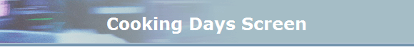 Cooking Days Screen